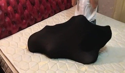 BDSM pantyhose bondage from two hot lesbians