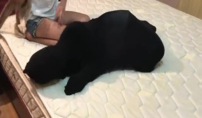 BDSM pantyhose bondage from two hot lesbians