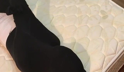 BDSM pantyhose bondage from two hot lesbians