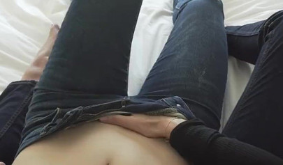 Depraved babe is playing with her girlfriend's shaved pussy