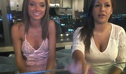 Briana Lee toyed and fucked by her girlfriend in a hotel room