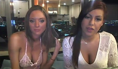 Briana Lee toyed and fucked by her girlfriend in a hotel room