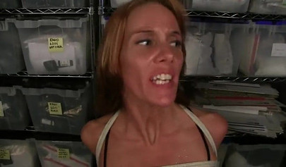 Slender MILF was kidnapped and tied up by a lustful lesbian