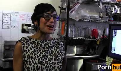 Luxurious brunettes finger each other in the toilet