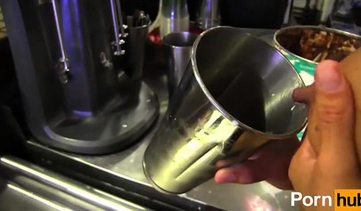 Two lesbians eating pussy and enjoy cake fetish in the kitchen