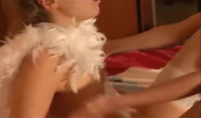 Sweet lesbians know how to drill a pussy with a red dildo