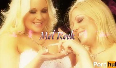 Beautiful MILFs eating pussy and masturbating on the chair