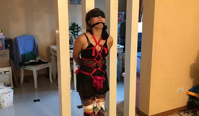 Asian girl is enjoying a bondage with her mistress