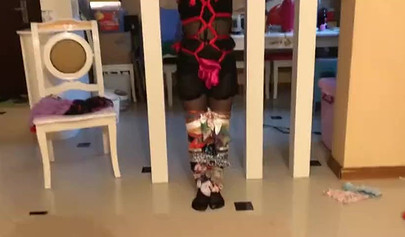 Asian girl is enjoying a bondage with her mistress