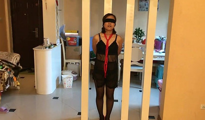 Asian girl is enjoying a bondage with her mistress
