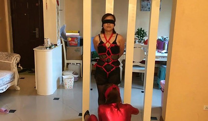 Asian girl is enjoying a bondage with her mistress