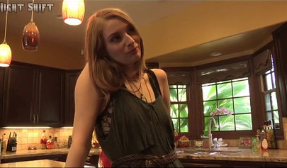 Busty hotties are having fun in the kitchen and in the bedroom