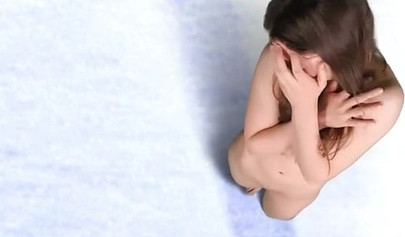 Shrinking girl watches as a stripper masturbates