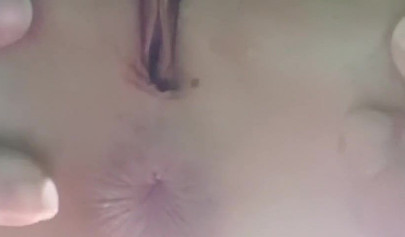 Shrinking girl watches as a stripper masturbates