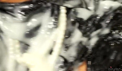 Charming hotties take part in a gloryhole action