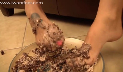 Luxurious hotties lick each other's creamy toes on the couch