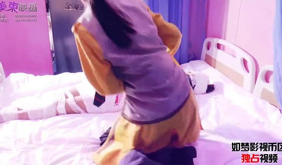 Asian bondage in different ways at the hospital