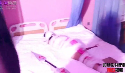 Asian bondage in different ways at the hospital