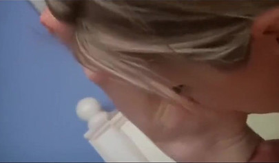 Sexy girls are enjoying a foot worship in the bedroom