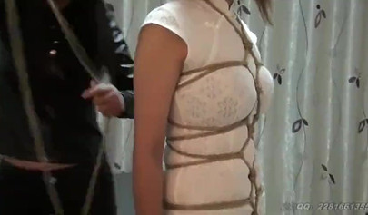 Amateur Chinese bondage from mistress and her slave