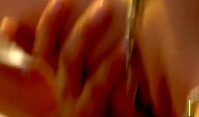 Blonde and brunette dykes are on the floor and brutally finger their pussies