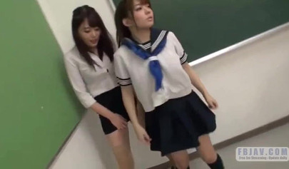 Shy Japanese teacher gets seduced and used by young and horny lesbian schoolgirl