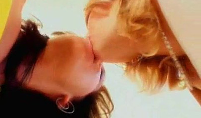 Horny girls enjoy a kinky sixty nine before riding a double dildo to a hot orgasm