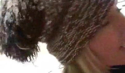 Playful lesbos get turned on for each other and fuck to orgasm in the snow outside