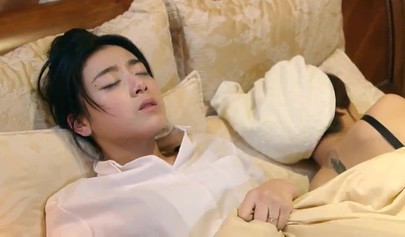 Gorgeous Asian brunette fucked hard after enjoying passionate lesbian lovemaking