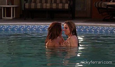 Nicky Ferrari and her girlfriend play with sex toys