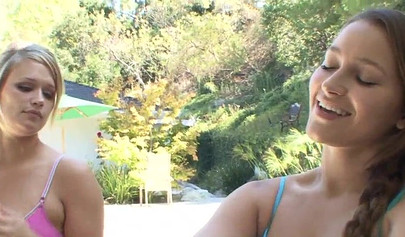 Dani Daniels and Heather Starlet get horny after a yoga lesson