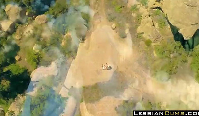 Sweet blonde babes enjoy pussy licking in a dark room