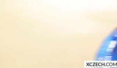 Two Czech lesbian girls are playing togather in the pool