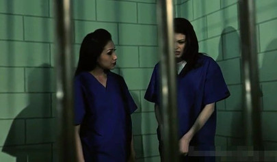 Prison bitches satisfy each other like crazy whores