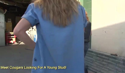 Passionate chicks lick wet pussies in a car repair shop