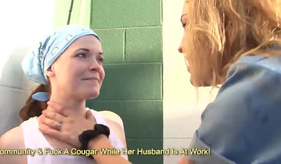 Passionate chicks lick wet pussies in a car repair shop