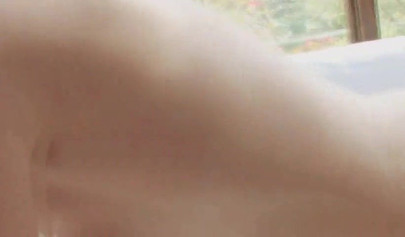 Two young lesbian teens have a good time together