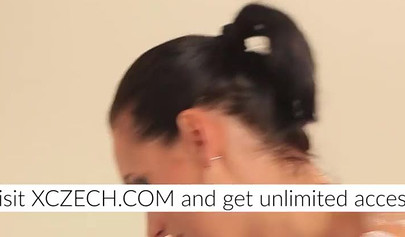 Two beautiful naked lesbians have fun in the gummy pool