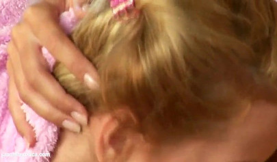 Sensual babes enjoy a great threesome and play with a dildo