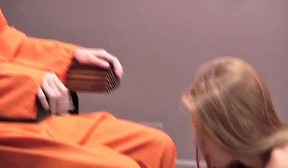 Female inmate gets stripped and fucked while sitting in the electric chair