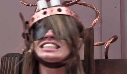 Female inmate gets stripped and fucked while sitting in the electric chair