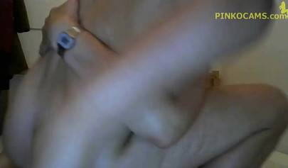 Lesbian stepsisters French kiss and scissor on the camera