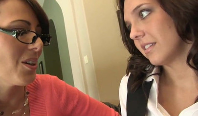 Colleagues Sadie Holmes & Zoey Holloway eat each other's clits in a 69