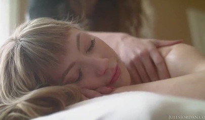 Teens moan as they lick each other's clits