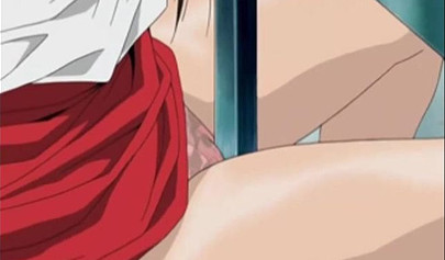 Anime hotties in pussy toying action