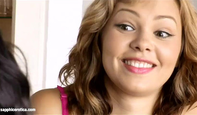 Lesbians with puffy nipples Nikitta & Sascha scissoring