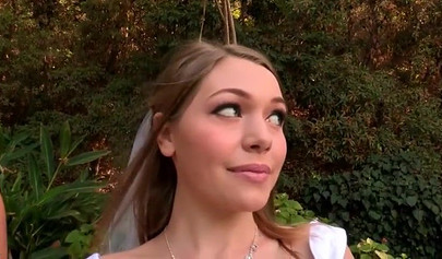 Horny bride gets engaged in a foursome with her bridesmaids