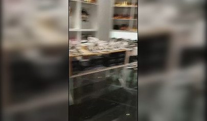 Las novias lesbianas Lana Rhoades y Riley Reid se divierten en el probador.