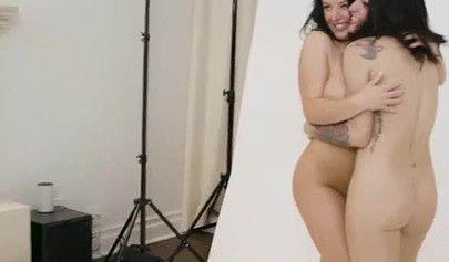 Busty Australian Angela White & nympho Kissa Sins in intense pussy eating action