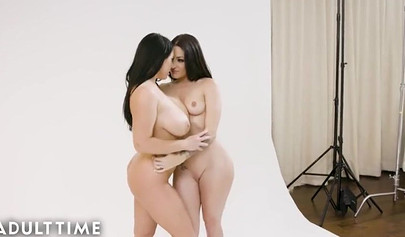 Busty Australian Angela White & nympho Kissa Sins in intense pussy eating action